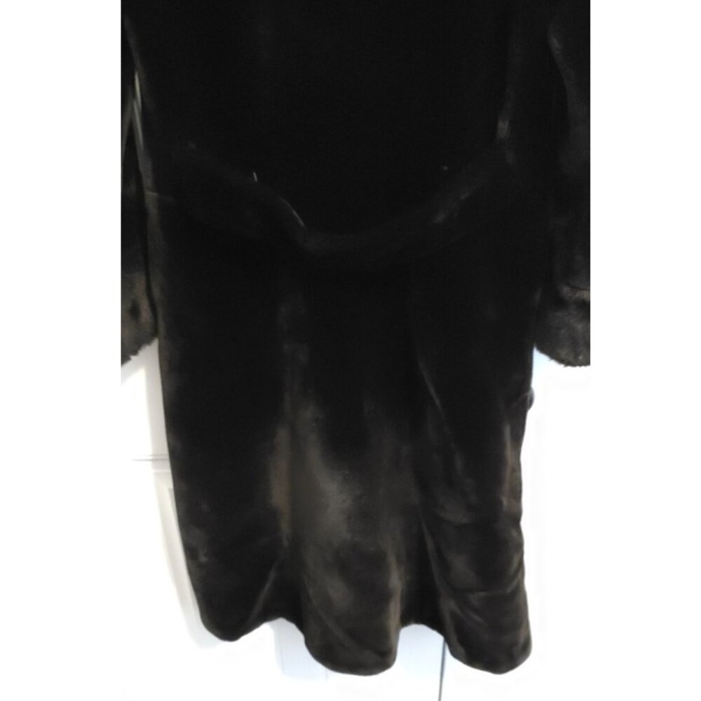 Vintage Russel Taylor Borgazia Dark Brown Faux Fur Coat. - Picture 4 of 9